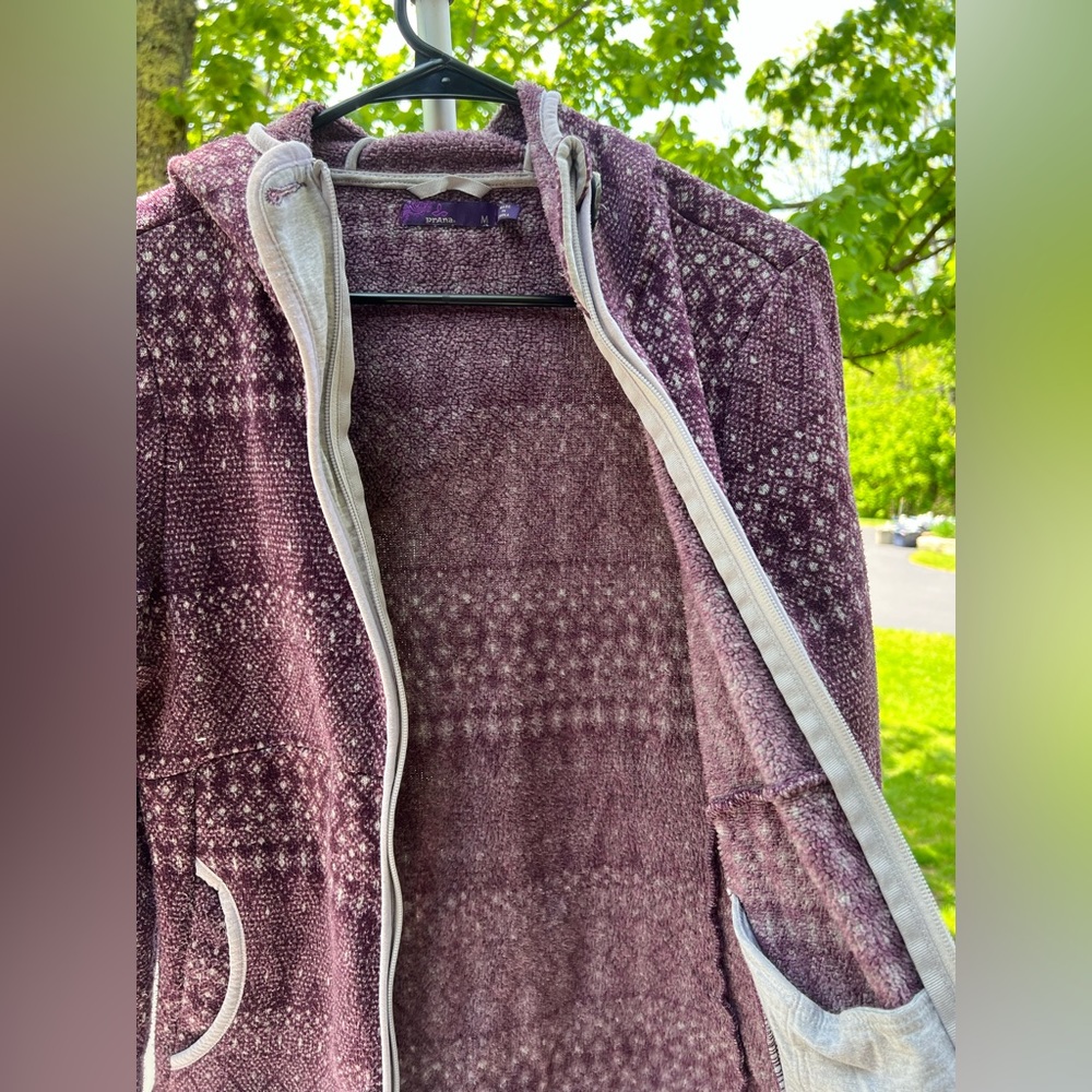 Prana purple zip up